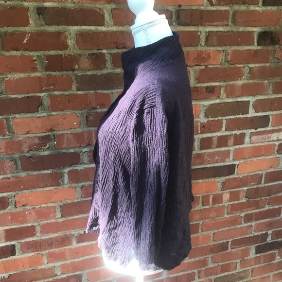 Fridaze Womens Linen Jacket Size L XL BlacK Button up Lagenlook Art to Wear - Picture 4 of 9